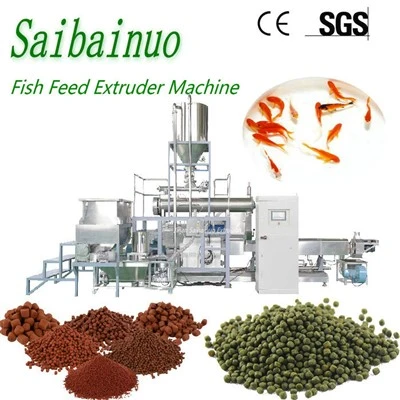 Extrusora de máquina de alimentação de peixes Máquinas flutuantes de alimentação de peixes
